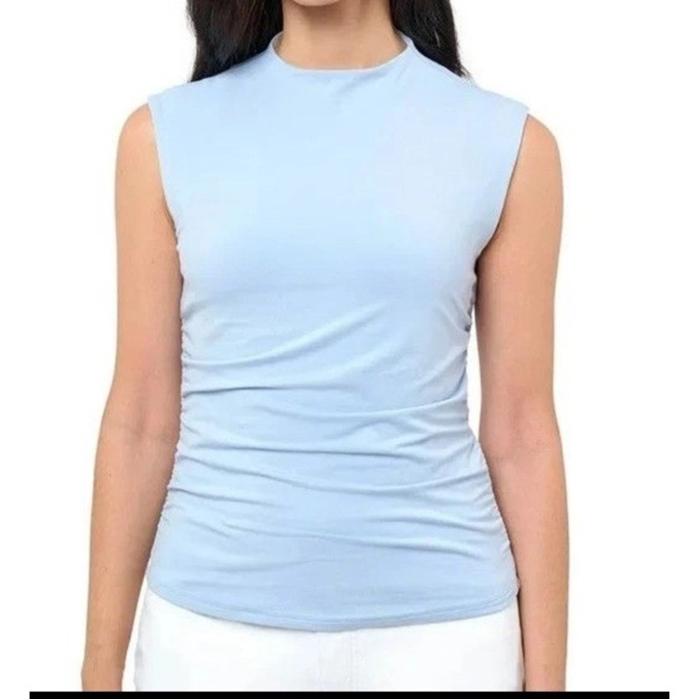 RM by Rebecca Minkoff Women's XXL Soft Mock Neck Tank Top